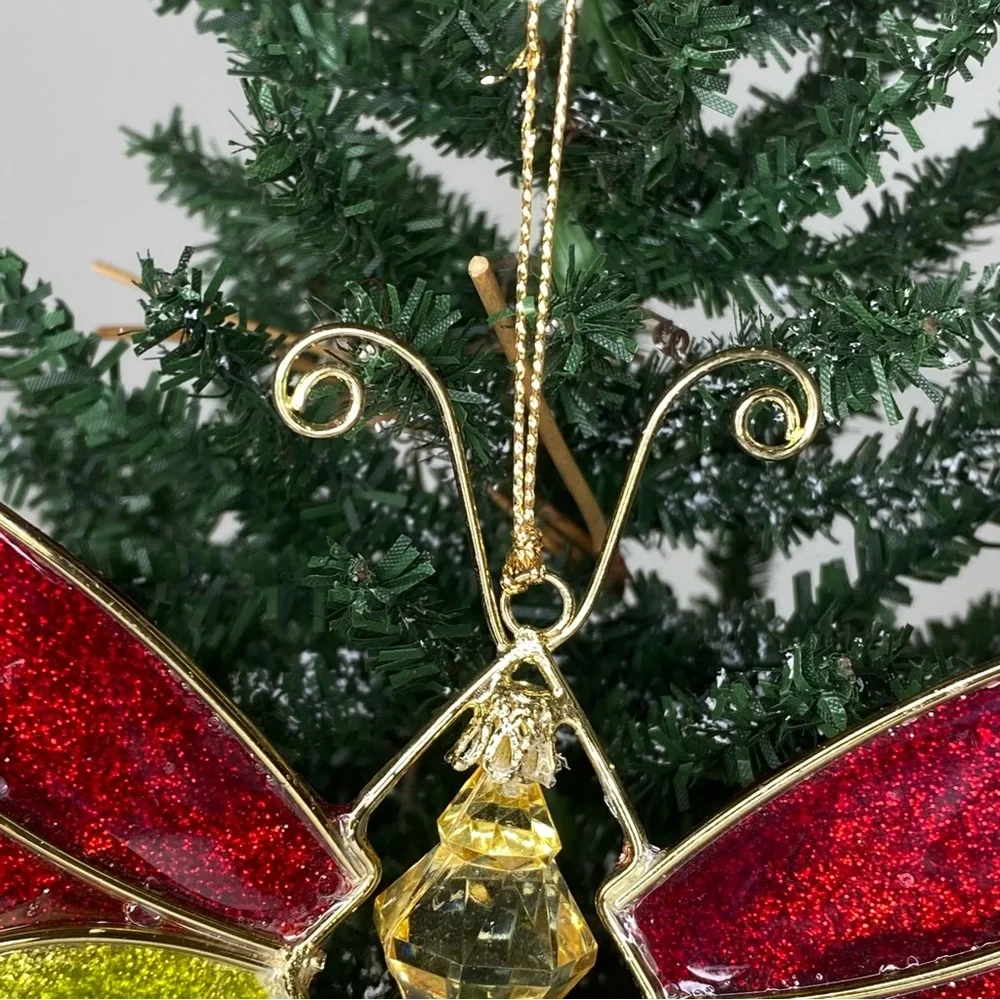 Vintage red butterfly